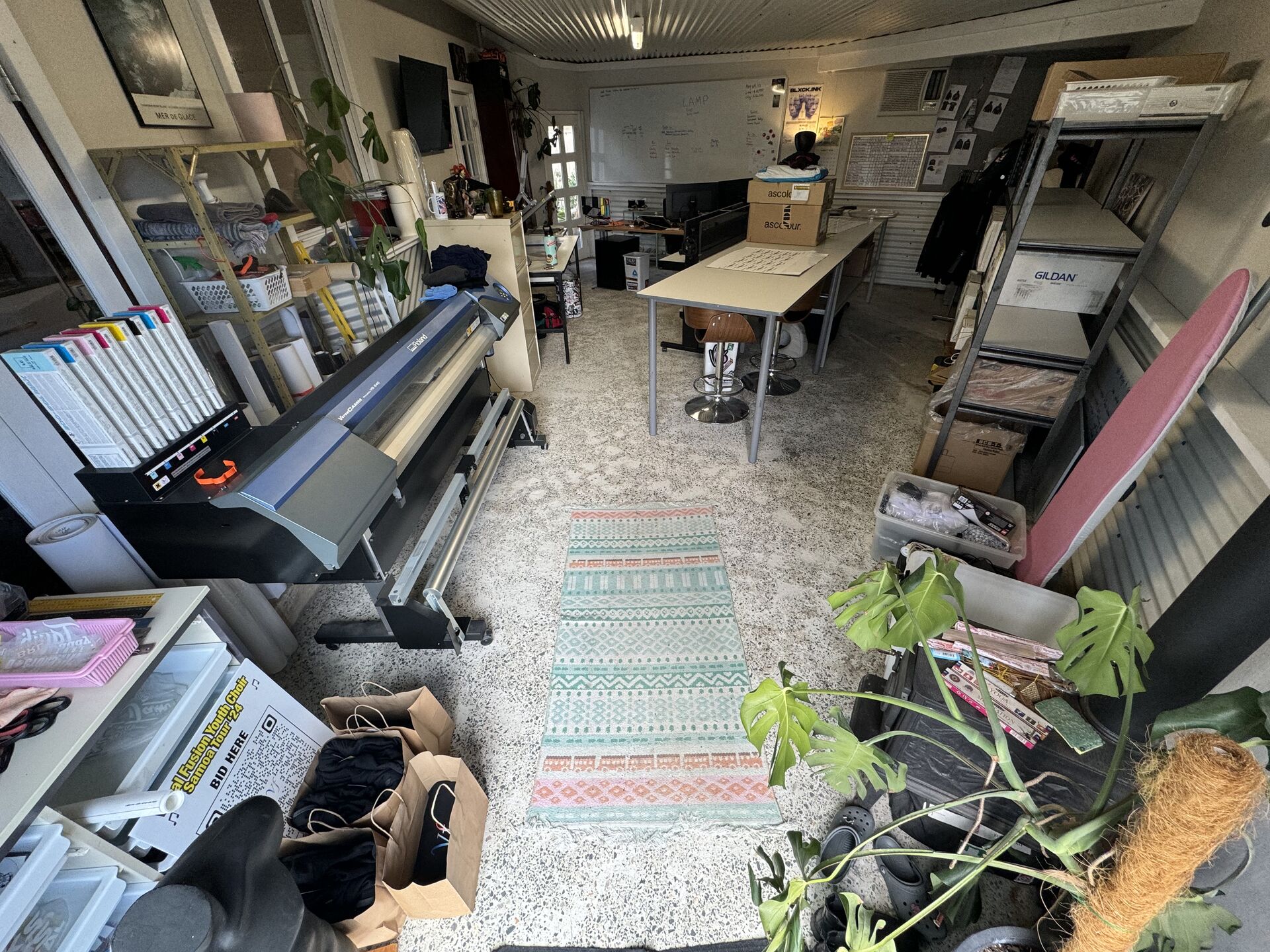 the early workshop, vinyl and presses